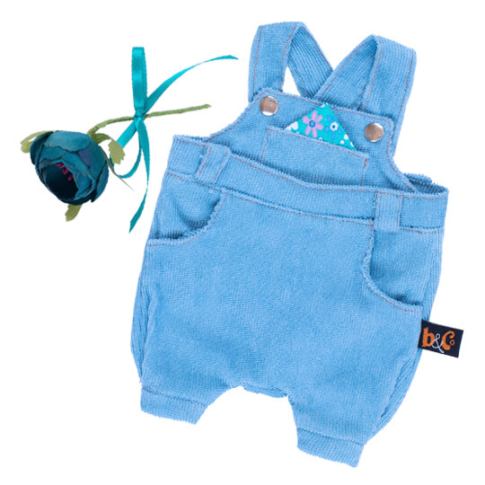 Голубой комбинезон с розочкой | БУДИ БАСА Голубой комбинезон с розочкой