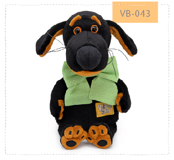 с зеленым бантом в горошек