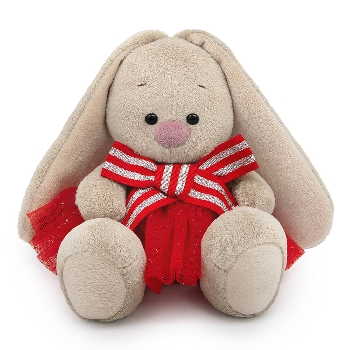 в юбке с блестками и с бантом