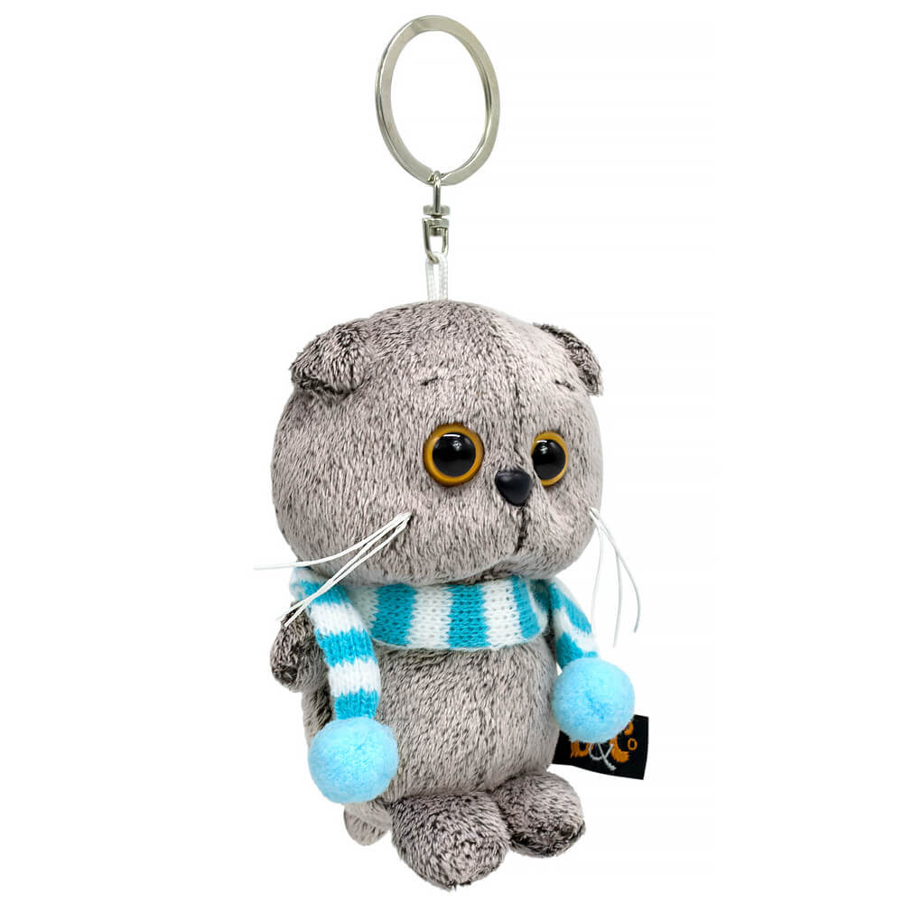 Брелок Басик в полосатом шарфе | БУДИ БАСА Брелок Басик в полосатом шарфе