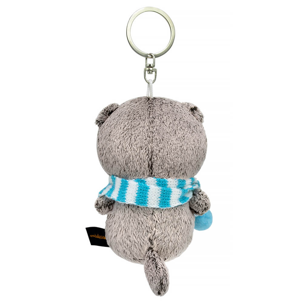 Брелок Басик в полосатом шарфе | БУДИ БАСА Брелок Басик в полосатом шарфе