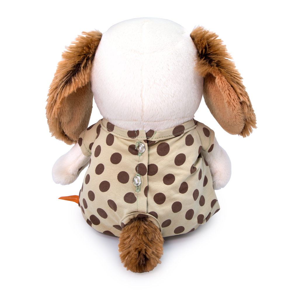 в комбинезоне в горох