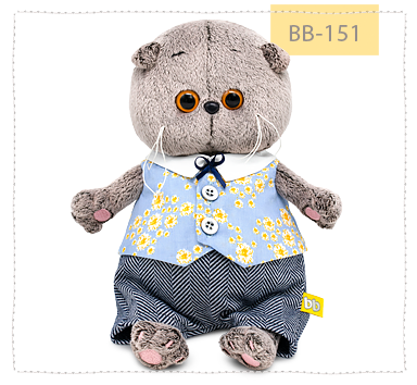 Басик baby в жилете в цветочек и брючках