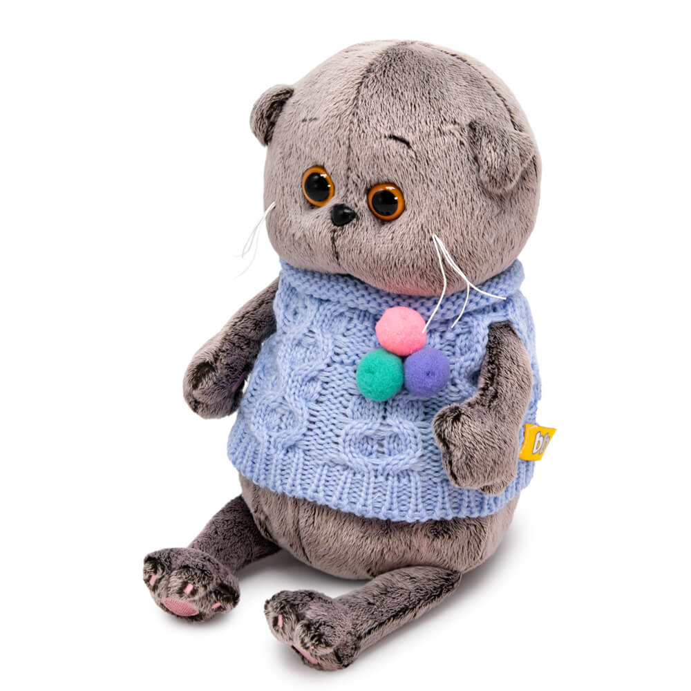 в вязаном жилете с помпонами | БУДИ БАСА в вязаном жилете с помпонами