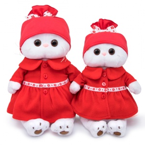 в красном пальто