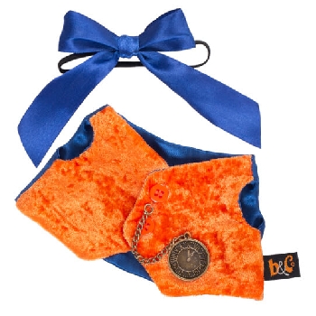 Оранжевый жилет с часами