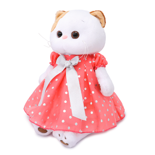 в платье в горошек