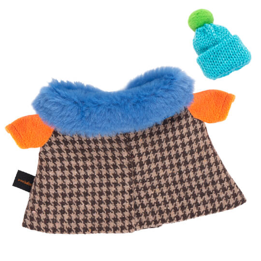 Пальто для Басика с разноцветными пуговицами | БУДИ БАСА Пальто для Басика с разноцветными пуговицами