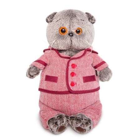 в красном пиджаке и брюках в ёлочку