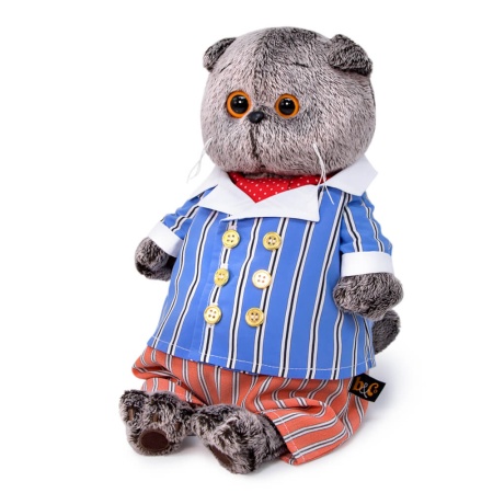 в полосатом костюме