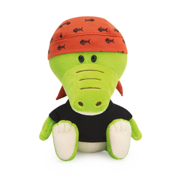 Крокодильчик Кики в черной футболке и бандане