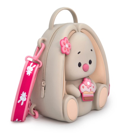 Рюкзак Зайка Ми из силикона со сменными джибитсами