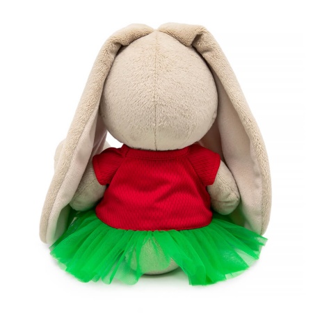 Зайка Ми в комбинированном платье с земляничкой