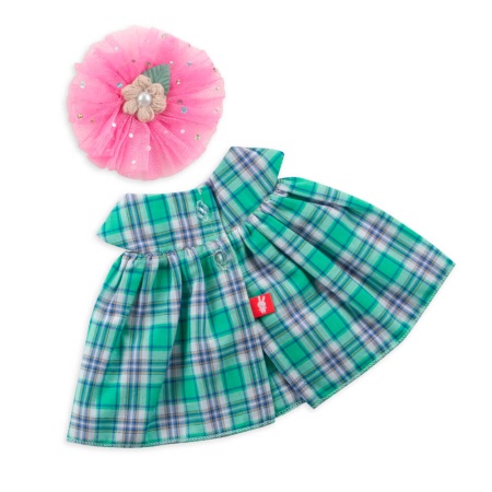 Платье зеленое в клетку