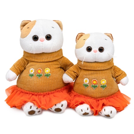 Ли-Ли в трикотажном платье с оборкой 