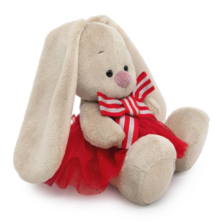 в юбке с блестками и с бантом