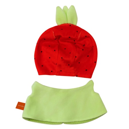 Жилет и шапочка «Клубничка»