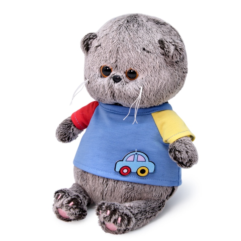 в футболке с машинкой