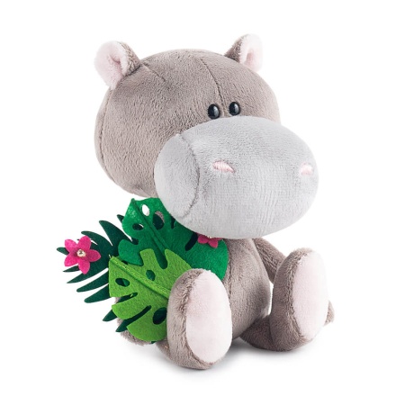 Бегемотик Бапото с букетом