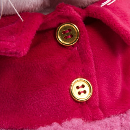 в жилетке и шапке с отделкой