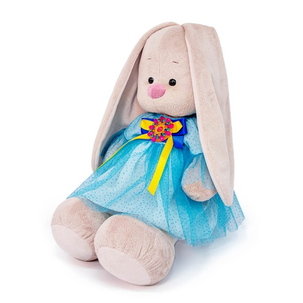 большой в платье с брошкой