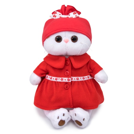 в красном пальто