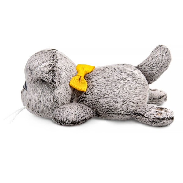 Кот Басик с бантиком лежачий на липучке | БУДИ БАСА Кот Басик с бантиком лежачий на липучке