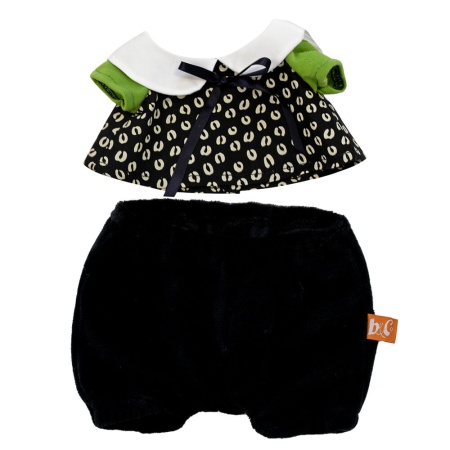 Красный берет, блузка и черные штанишки