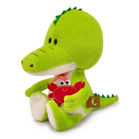 Крокодильчик Кики с крабом