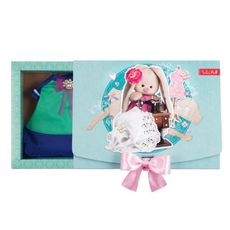 Сине-бирюзовое платье «Круиз» и фетровая сумочка