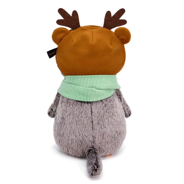 Шапка «Олень» и шарфик с помпонами | БУДИ БАСА Шапка «Олень» и шарфик с помпонами