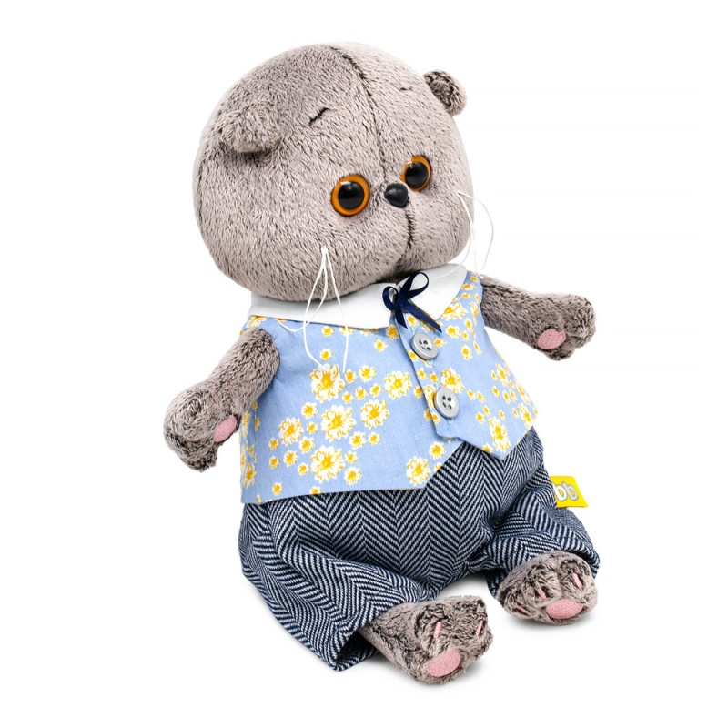 Басик baby в жилете в цветочек и брючках