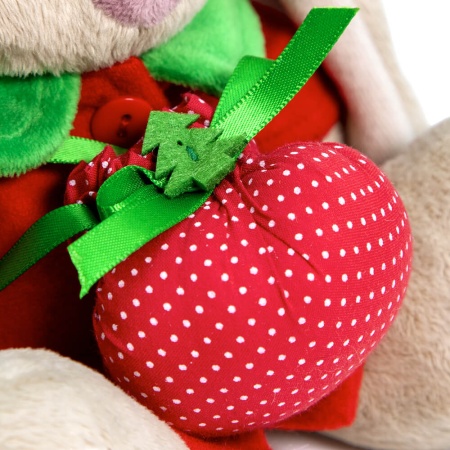 в красном пальто