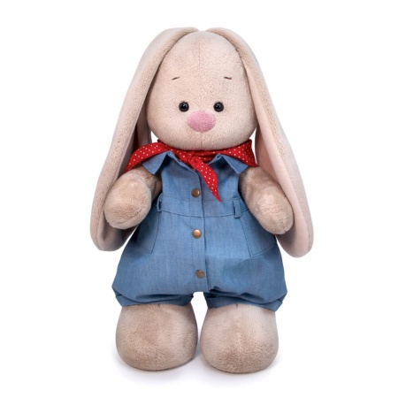 Джинсовый комбинезон и косынка