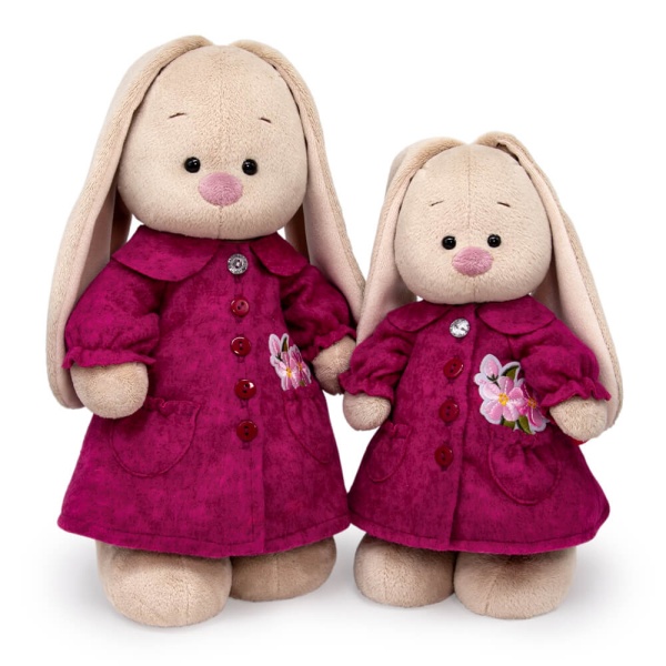 в флисовом пальто