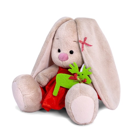 в красном платье