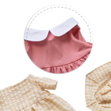 Легкое пальто, платье и берет