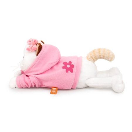 Кошечка Ли-Ли в худи с цветочком (лежачая)