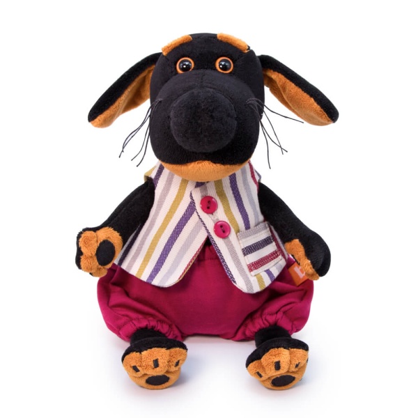 в полосатом жилете